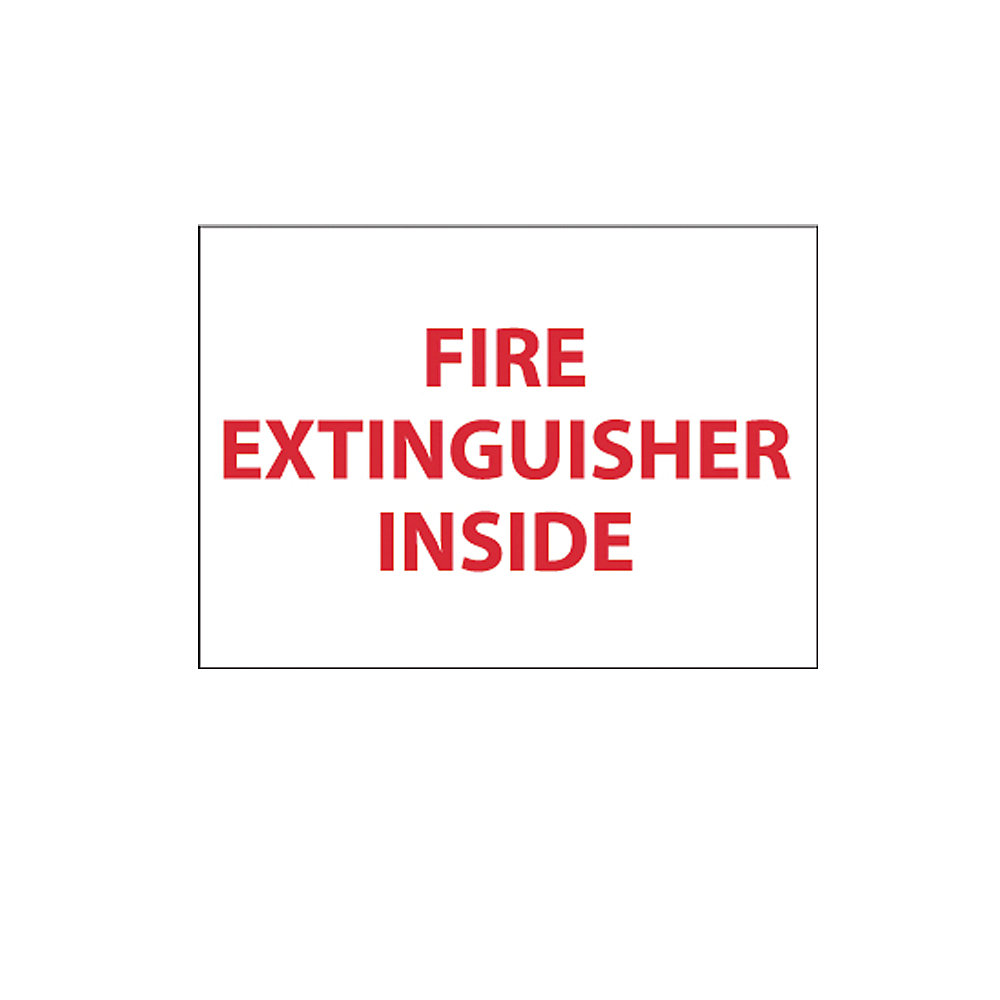 Nmc Vinyl Safety Sign   5X3   Fire Extinguisher Inside