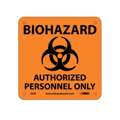 Nmc Biohazard Warning Signs   7X7   Biohazard Authorized Personnel Only