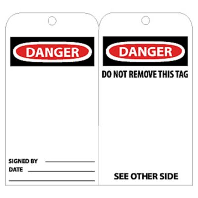 Nmc Tags   Danger       White