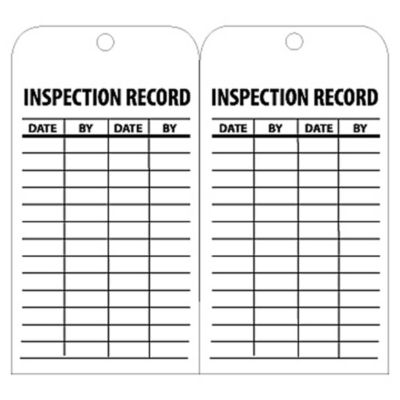 Nmc Tags   Inspections And Tests   Inspection Record Date_ By_   White