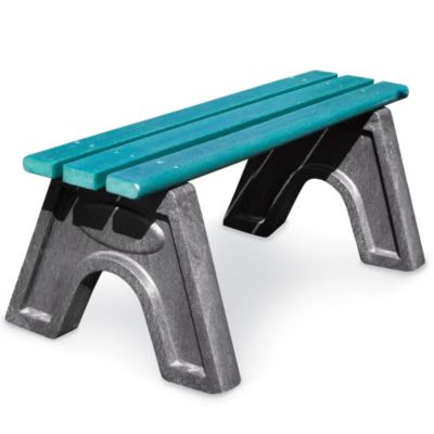 Jayhawk Plastics Sport Outdoor Bench   4   Green