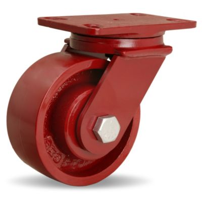 Hamilton Forgemaster Casters   6Dia.X2.5W Metal Wheel   1 Straight Roller Bearing   Swivel