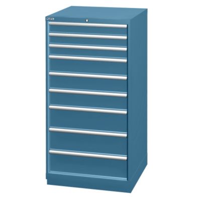 Lista 28-1/4″ Wide 9-drawer Cabinets – 111 Compartments – Keyed Alike – Classic Blue – Classic ...