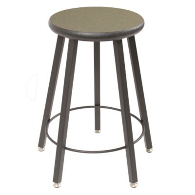 Wisconsin Bench Five Leg Stool With Laminate Seat   24 Seat Height   Gray Nebula