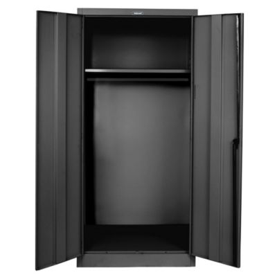 Hallowell Wardrobe Cabinet   36Wx18Dx78H   Unassembled   Black   Black  (835W18ME)