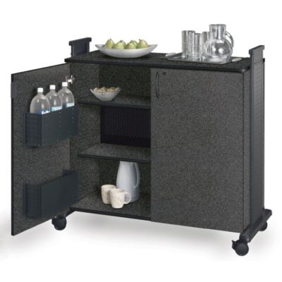 Mayline Hospitality Cart   45 1/2 X21 3/4 X42 3/4   Black