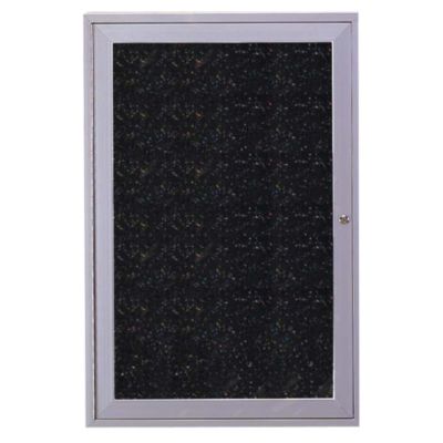 Ghent Enclosed Recycled Rubber Tackboard   24X36