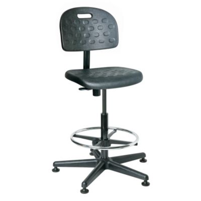 Bevco Value Series Polyurethane Stool   21 To 31 Seat Height   Black