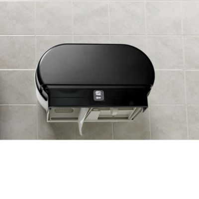 Standard Double Roll Dispenser   11 3/4 X7x5 1/2   Translucent Dark