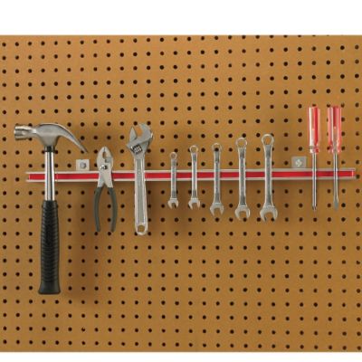 Master Magnetics Magnetic Tool Holders   29X1 1/8 X 3/4   Nickel Plated/Red   Nickel Plated/Red   Lot of 3