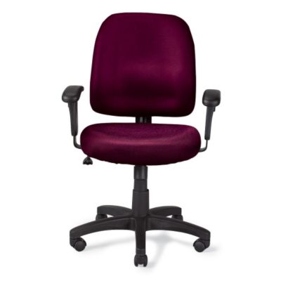 Eurotech Newport Managers Chair   16 1/2  20 Seat Height   Burgundy   Burgundy