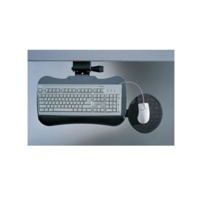 Mayline E Lan Articulating Keyboard Holder For Lan Stations   Charcoal