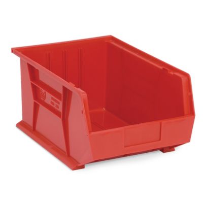 Quantum Ultra Poly Bins   11X16x8   Red   Lot of 4