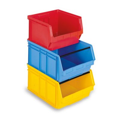 Schaefer Extra Large Bins With Reinforcing Bar   18X28x12   Red