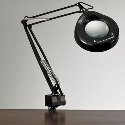 Relius Solutions 3 Diopter Fluorescent Magnifier Lamp   32 Reach   Black