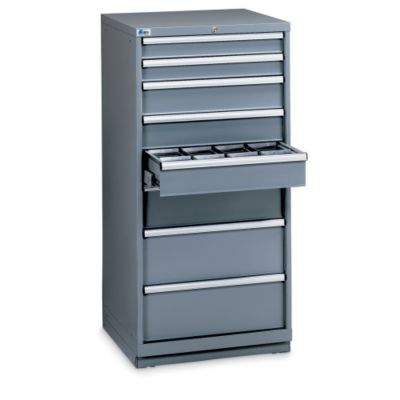 Lista Standard Width Drawer Cabinet   28 1/4 X28 1/2 X59 1/2   8 Drawers   Bright Blue