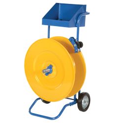 Clearance   Vestil Steel/Poly Strapping Cart   For 16X3, 16X6, 8X8 Cores