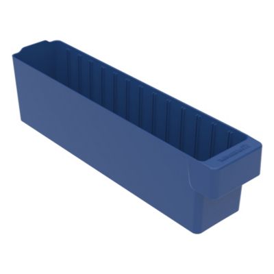 Akro Mils Akrodrawers Colored Drawers   3 3/4Wx17 5/8Dx4 5/8H   Blue   Blue   Lot of 6  (31148BLU)