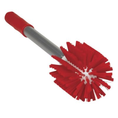 Vikan Turks Head Brush With Handle   Red