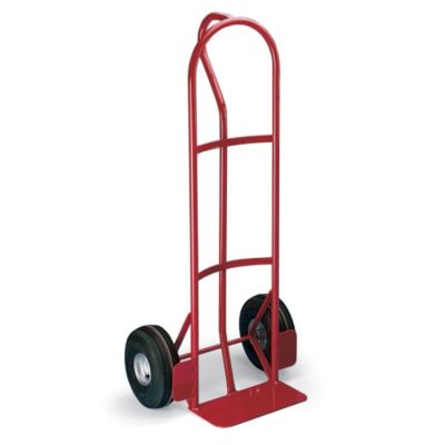 Milwaukee Steel Hand Trucks With D Handle/P Handle   10 Full Pneumatic Wheels   14X7 Noseplate