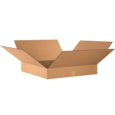 Flat Boxes   24X24x4   Kraft   Lot of 10