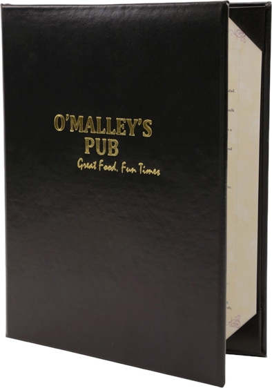 Double Pocket Deluxe Casebound Menu Cover | RESTAURANTDISCOUNTWAREHOUSE.com