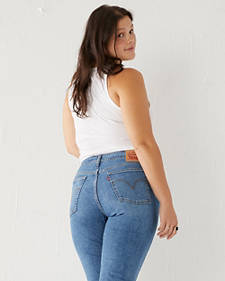 Pantalon levis modele slight curve straight leg pour femme comme neuf W28 S blue marine Donna Vestiti Jeans Jeans dritti Levi's Jeans dritti 
