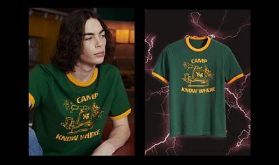 levi's stranger things t shirt