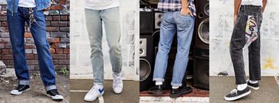 high cuffed jeans men