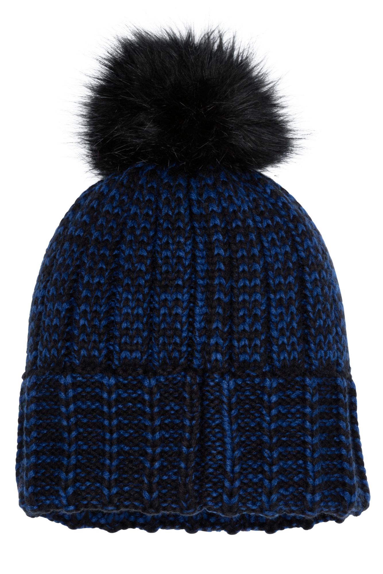 womens navy beanie hat