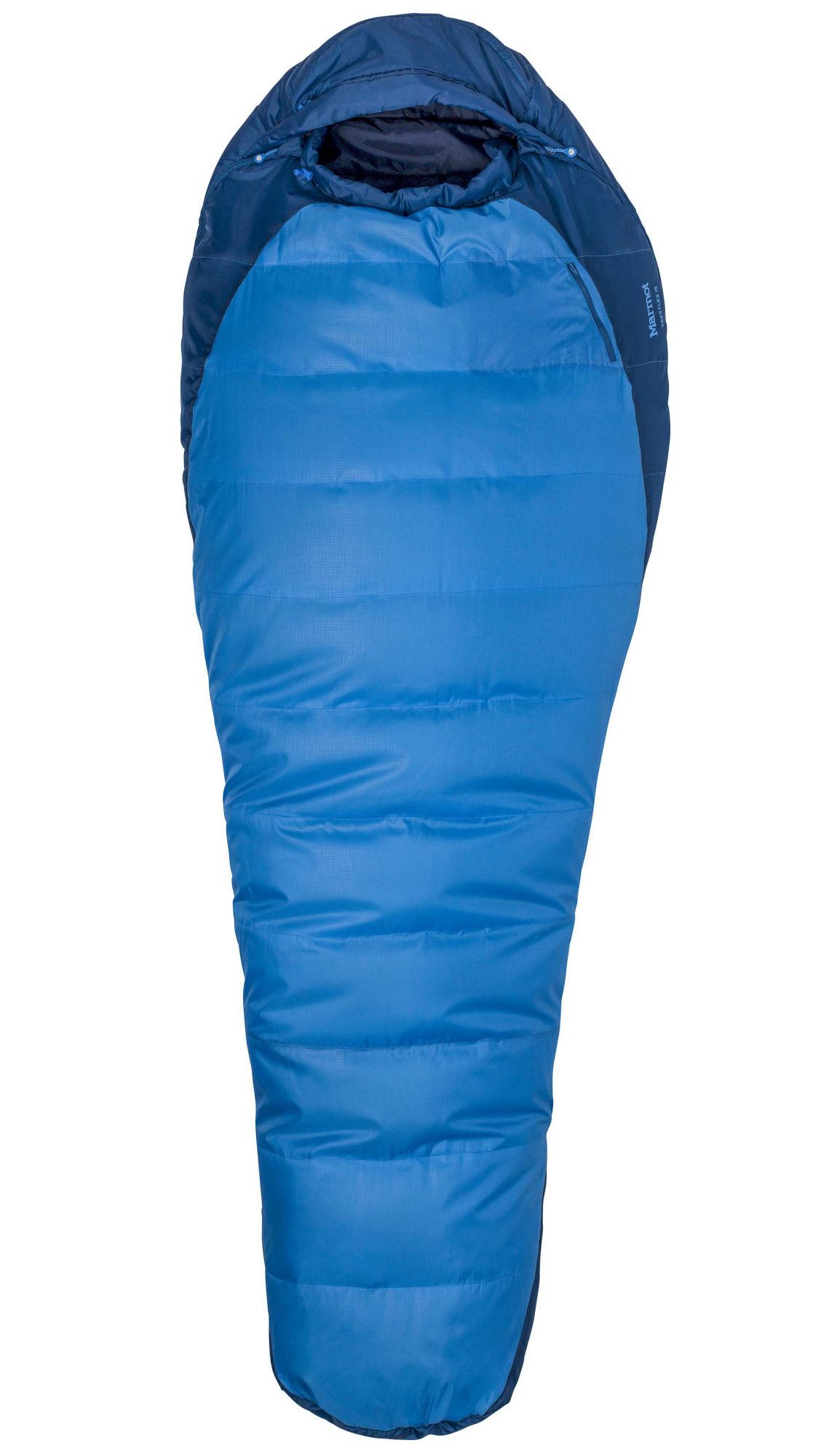 blue sleeping bag