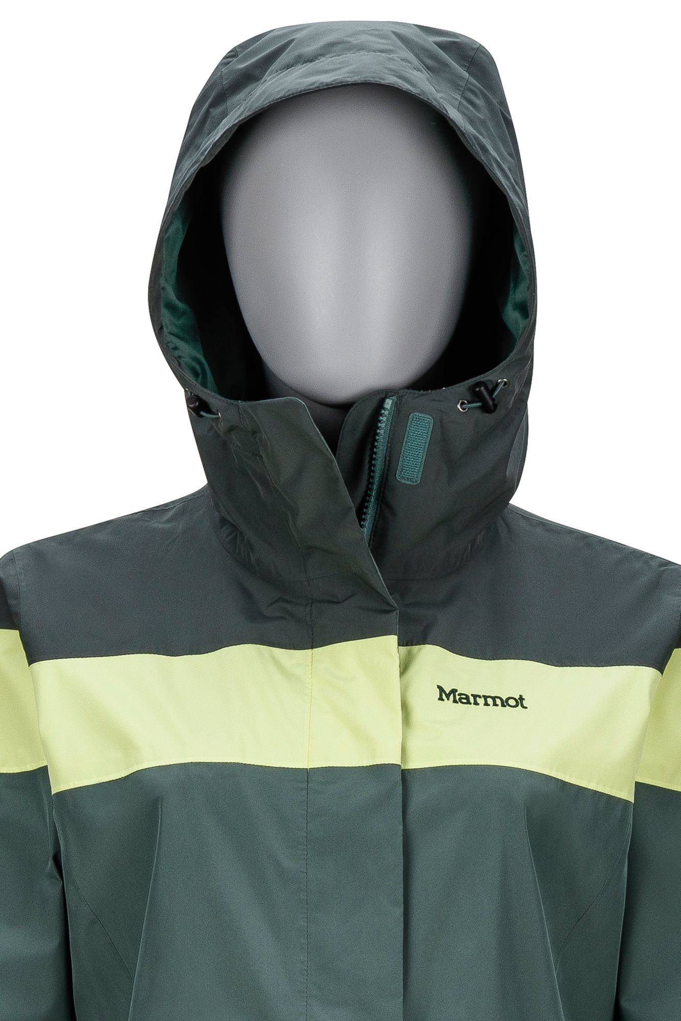 womens army green rain jacket