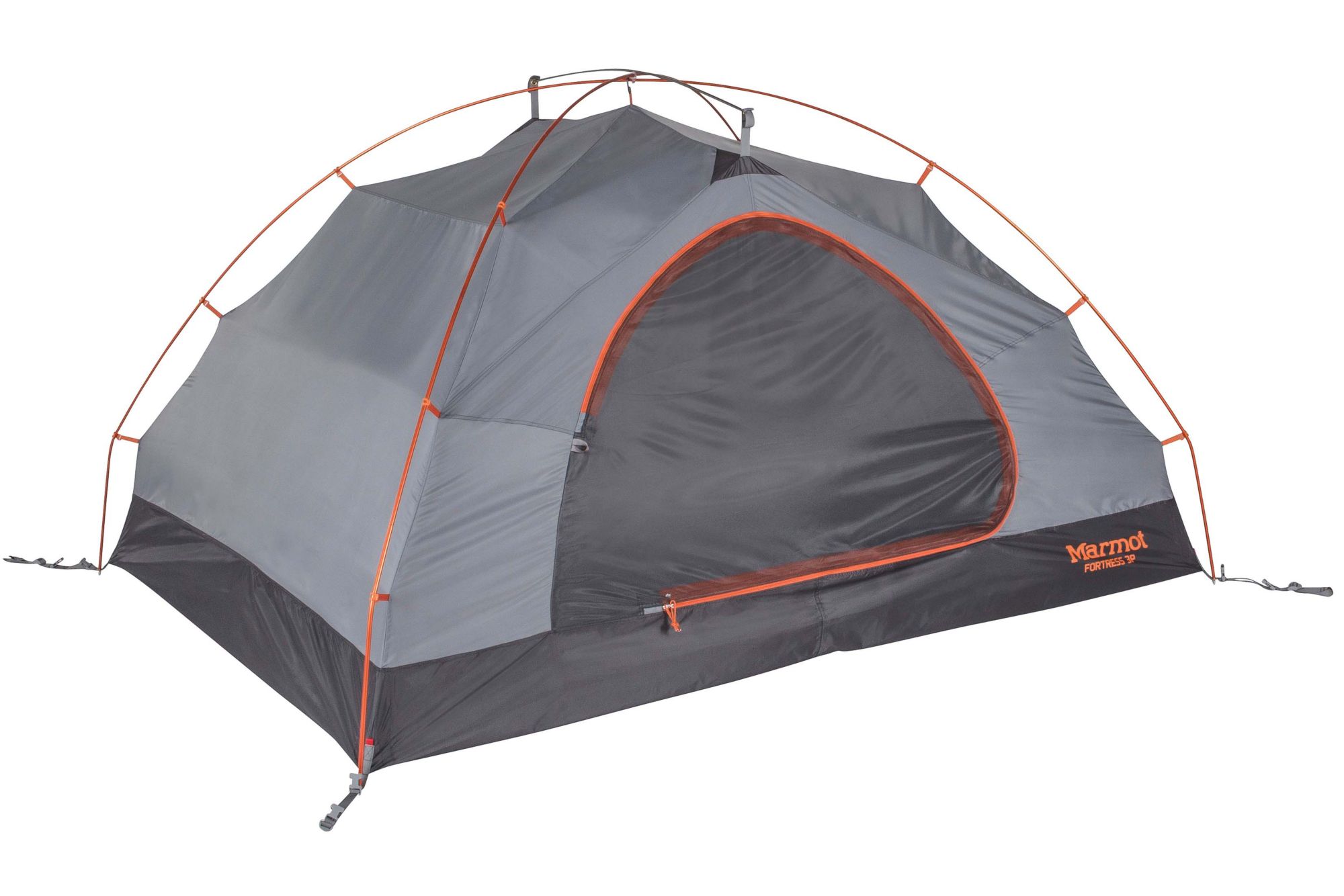 Fortress 3-Person Tent, Tangelo/Grey Storm, medium