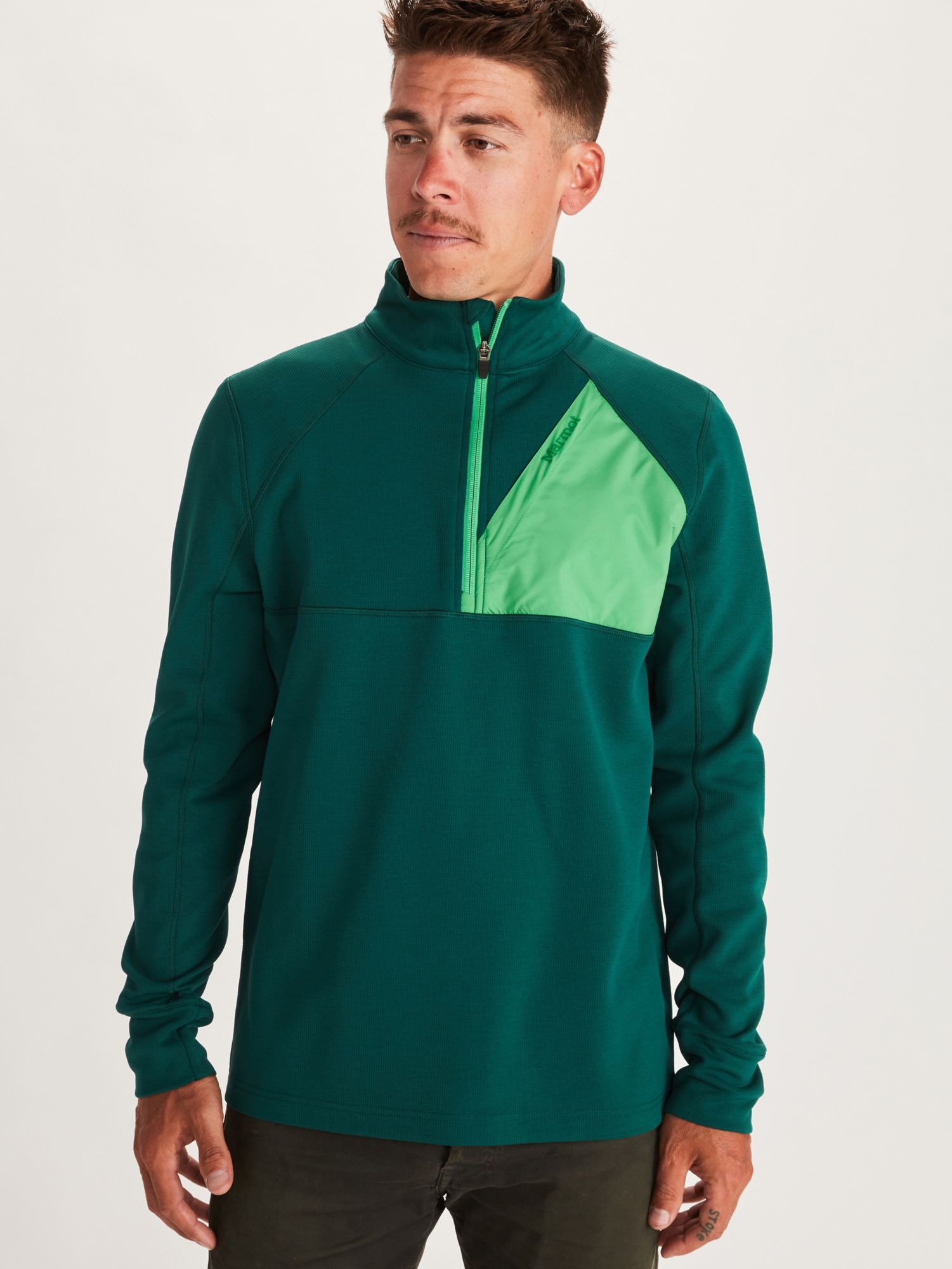 green pullover mens