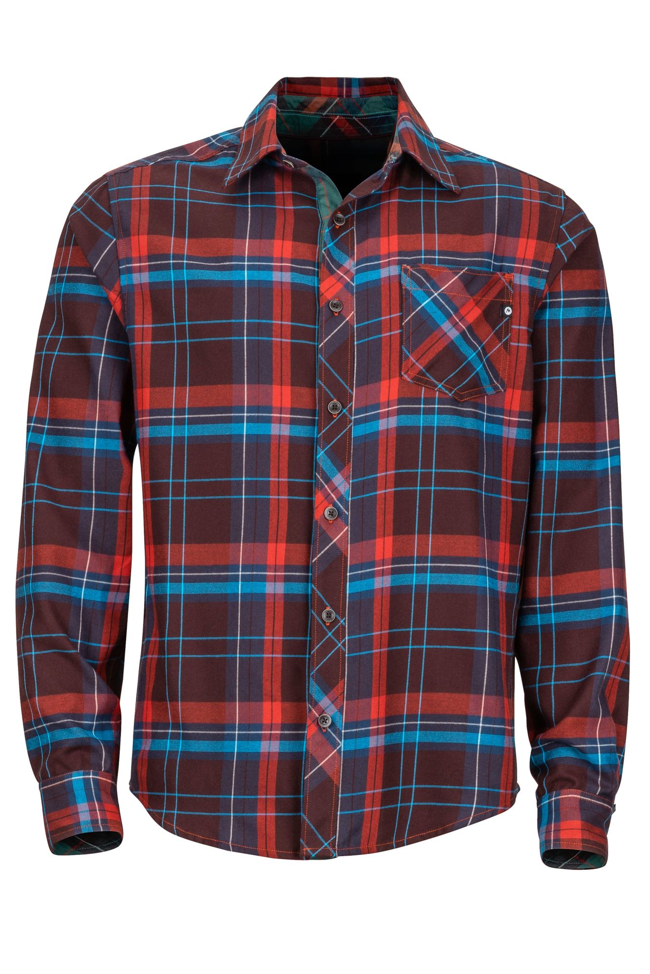 Anderson Lightweight Flannel LS Shirt, Red Ochre, large