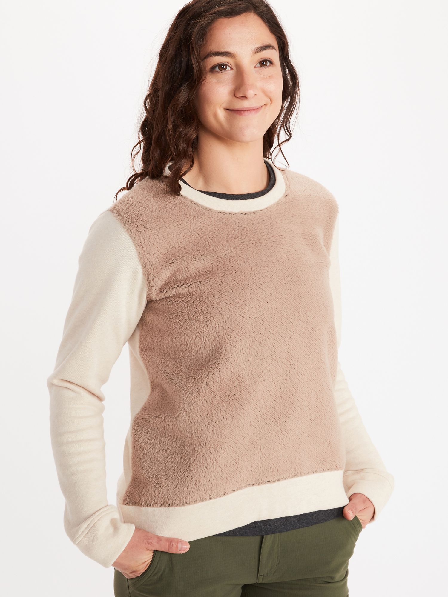 sherpa womens sweatshirt