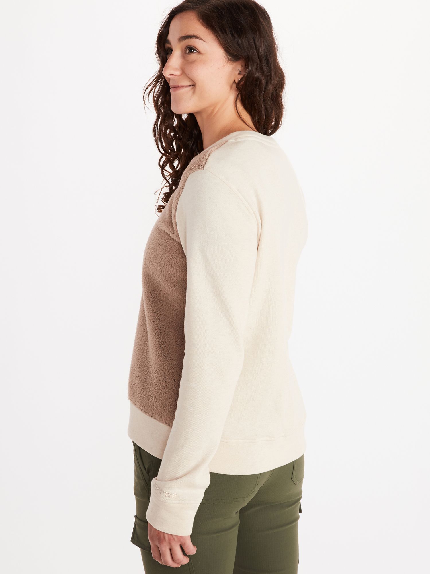 women's sherpa sweatshirt