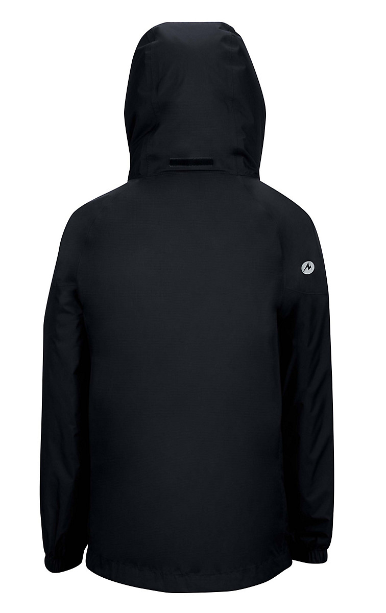 Boy's PreCip Jacket, Black, large