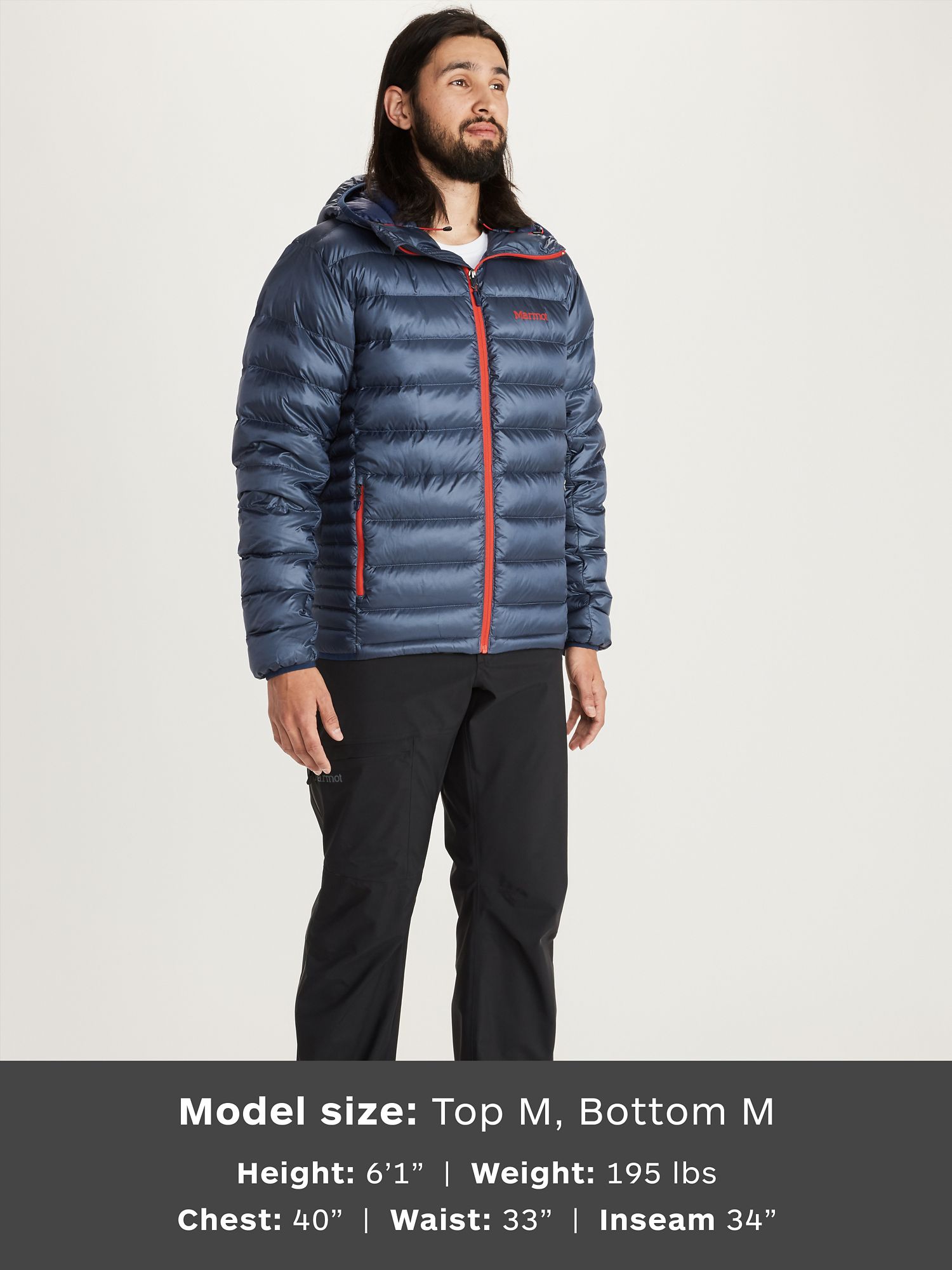 marmot hooded down jacket