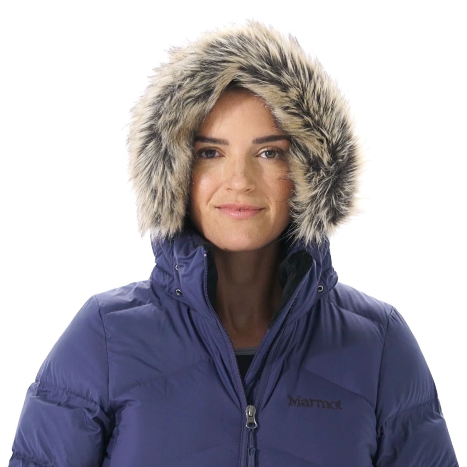 marmot women's jacket with fur hood