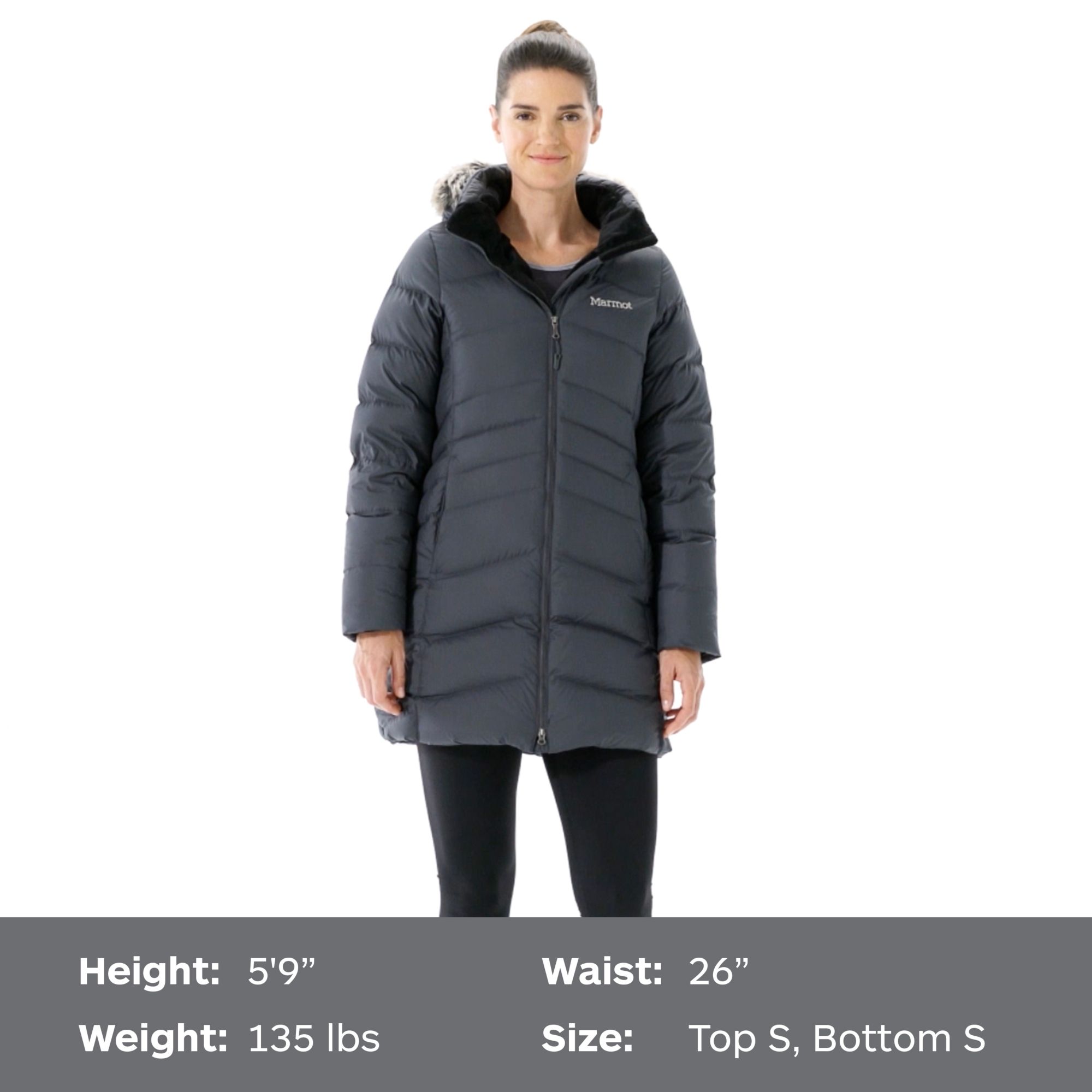 marmot women's jacket with fur hood