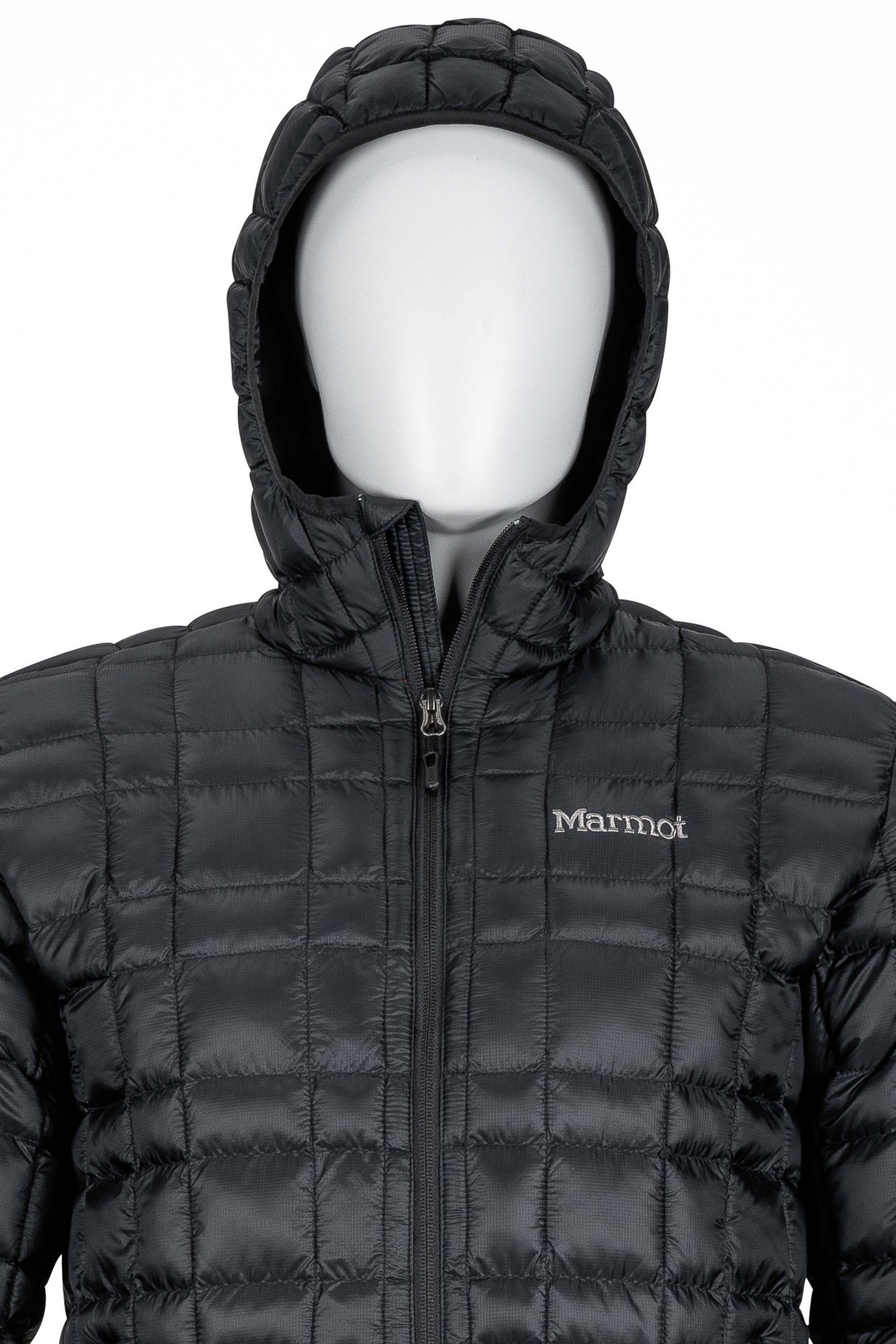 mens marmot featherless hooded jacket