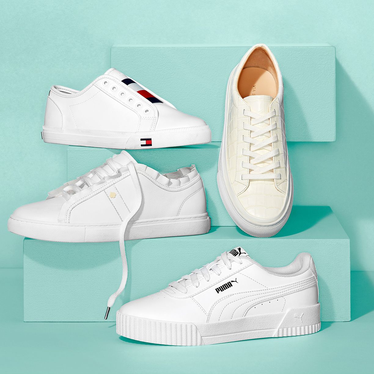 Women's White Sneakers Up to 60% Off