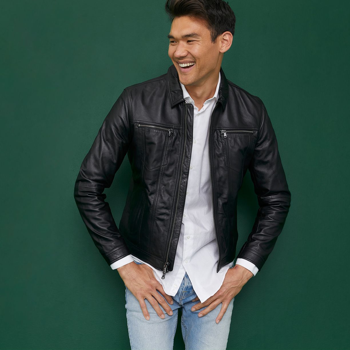 Men's Leather Jackets & More Up to 60% Off