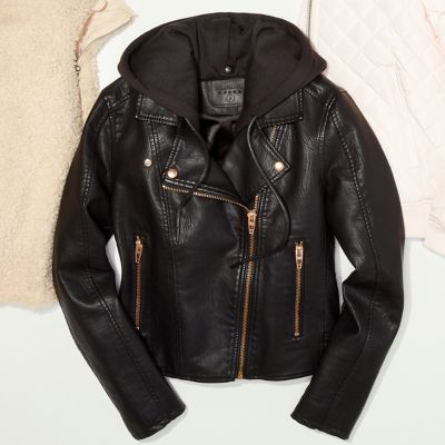 Faux Leather Jackets  Up to 60% Off
