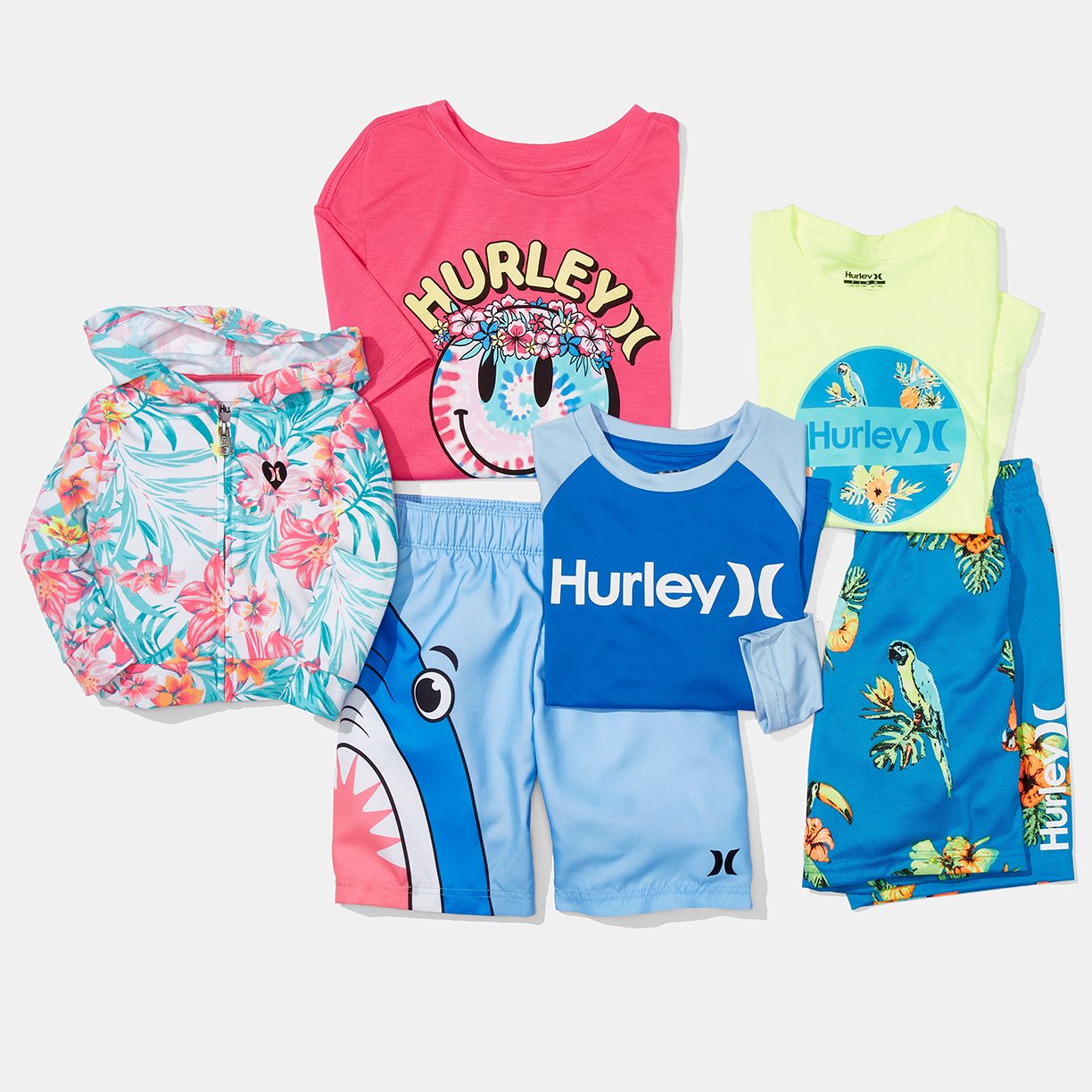 Kids' Splash-Ready Swimwear Feat. Hurley