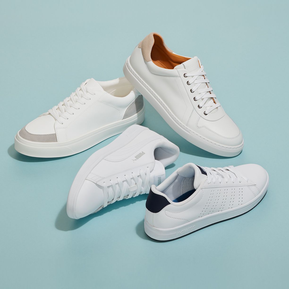White Sneakers for the Family Up to 60% Off