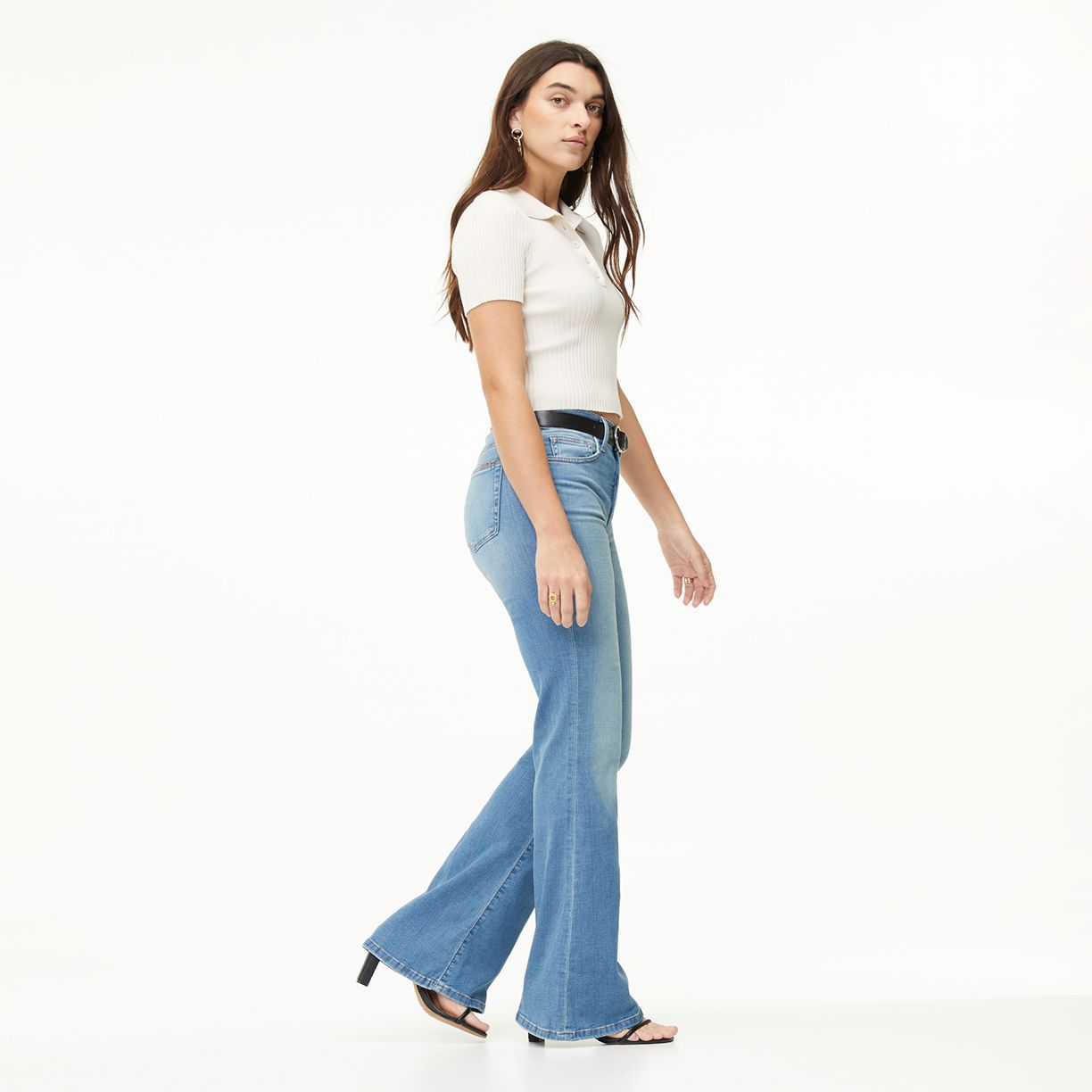 Flared & Wide-Leg Denim Up to 60% Off