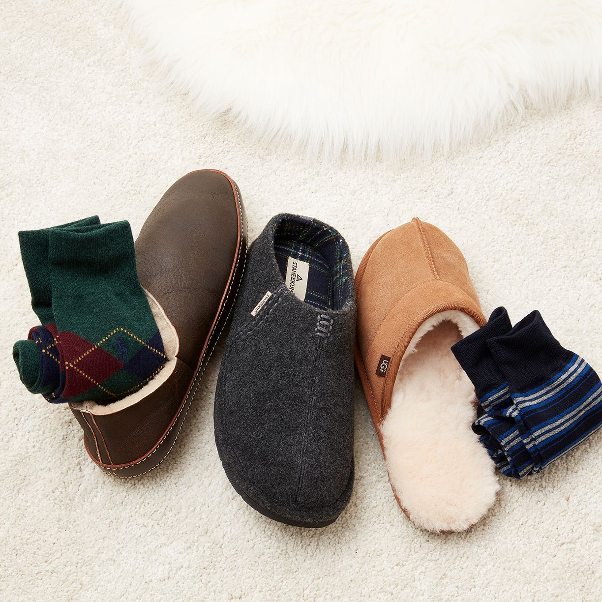 Around the House: Men's Slippers, Slides & More