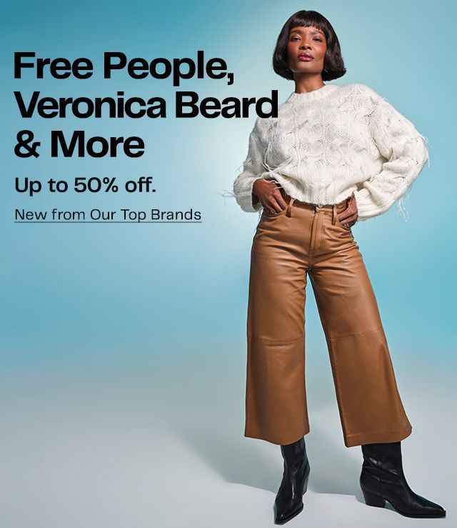 Free People, Veronica Beard & More Up to 50% off.
